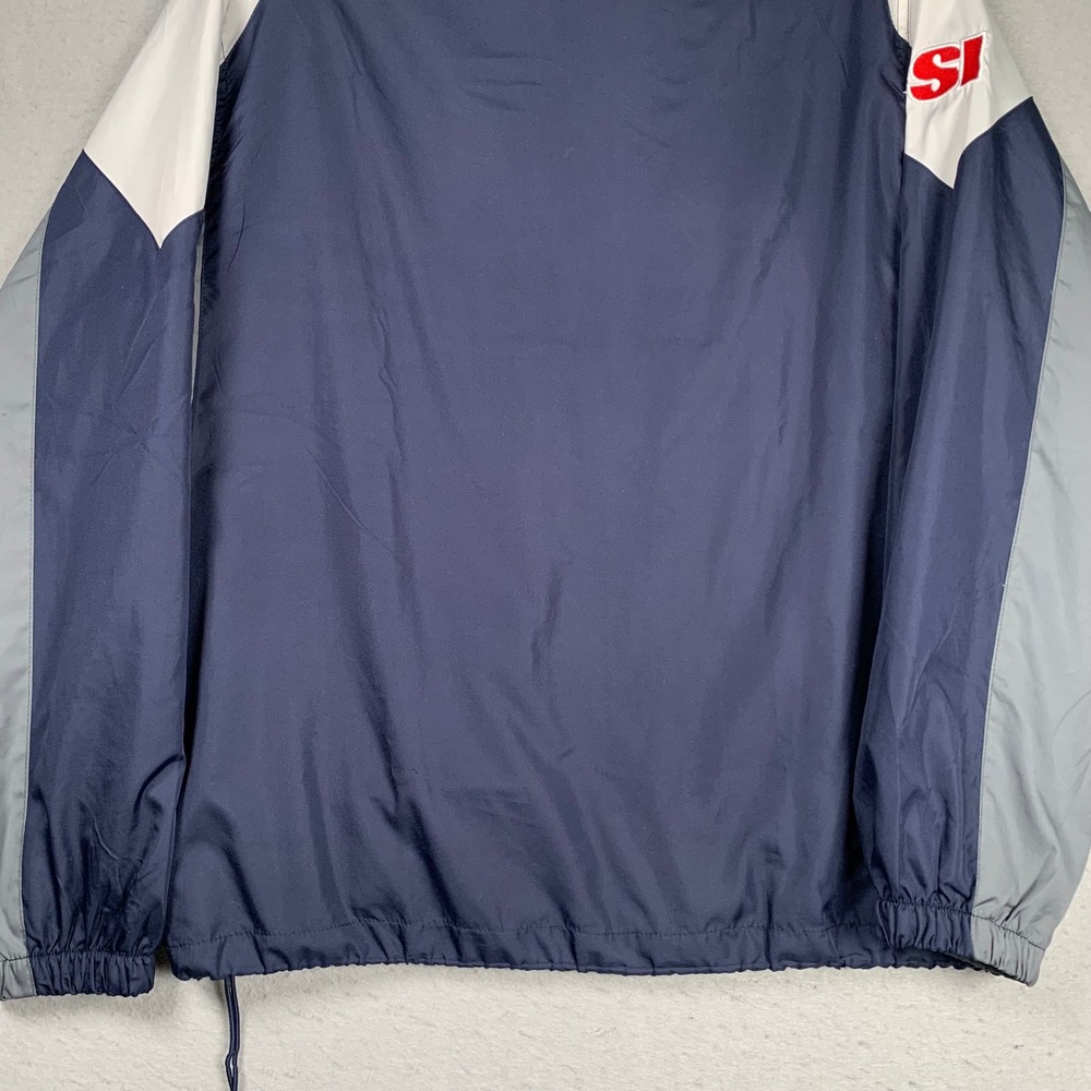 Reebok Windbreaker Jacket Mens Large Blue NFL Team Apparel Chicago Bears Zip Up - Picture 9 of 14